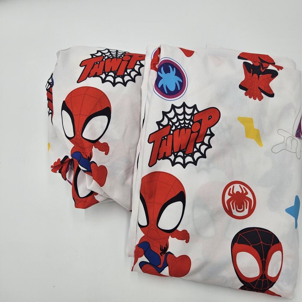 Marvel Spidey Amazing Friends Twin Flat Fitted Sheets Spiderman Superhero Chibi